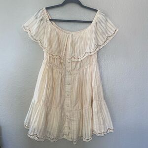 lovers + friends kavi off the shoulder mini dress